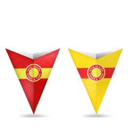 قمع بطاطس حلزوني صغير1000حبه/كرتون