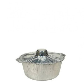 قدرقصدير سفري3850ملم بغطاء100حبه/كرتون