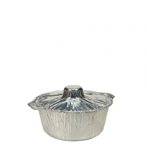 قدرقصدير سفري3850ملم بغطاء100حبه/كرتون