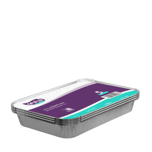 وعاء قصدير مغلف حجم 1980مل-90حبه/كرتون