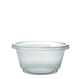 وعاء ميكرويف شفاف دائري12 أنز 500حبه/كرتون