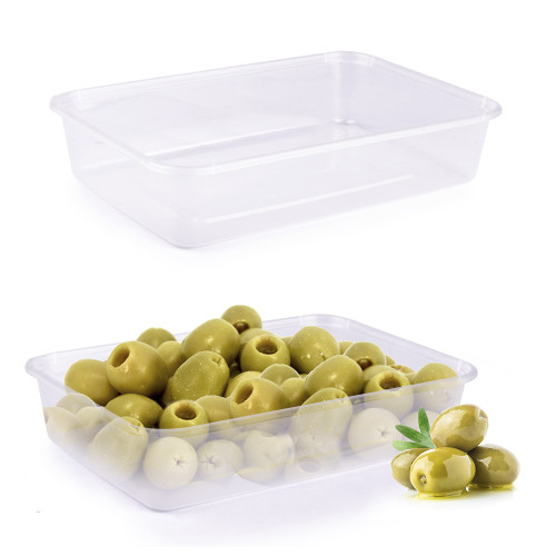 وعاء ميكرويف مستطيل500ملم250حبه/كرتون