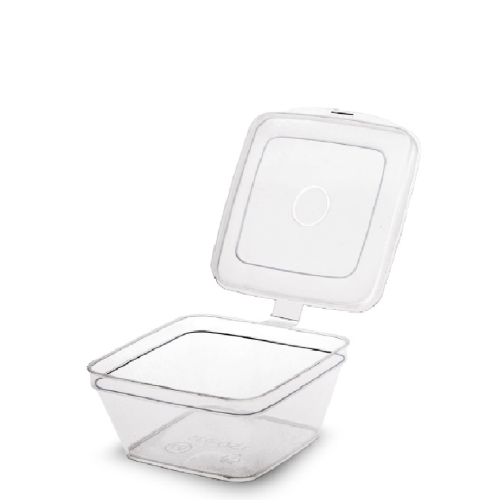 علب شفاف مربع35ملم 1000حبه/كرتون