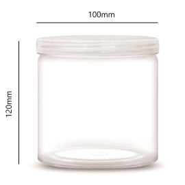 مرطبان660ملم شفاف240حبه/كرتون 