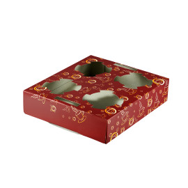 حامل رباعي التعبئة اكواب مقهى250حبه/كرتون