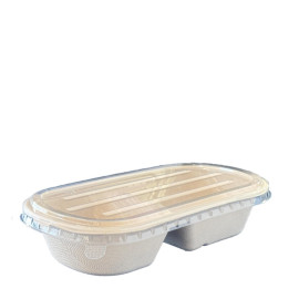 وعاء باغاس بيضاوي ابيض 850ملم 300حبه/كرتون