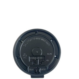 غطاء اكواب PS  اسود 12 أنز/90مم-1000حبة/كرتون