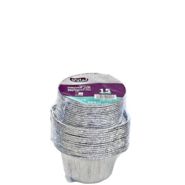 قدرقصدير سفري165ملم بغطاء مغلف450حبه/كرتون