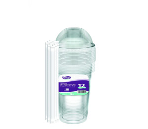 كاسات شفافة12 اونص..