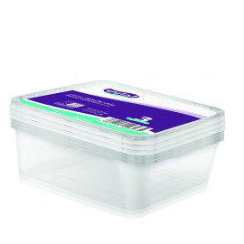 وعاء ميكرويف مربع1500ملم 80حبه/كرتون