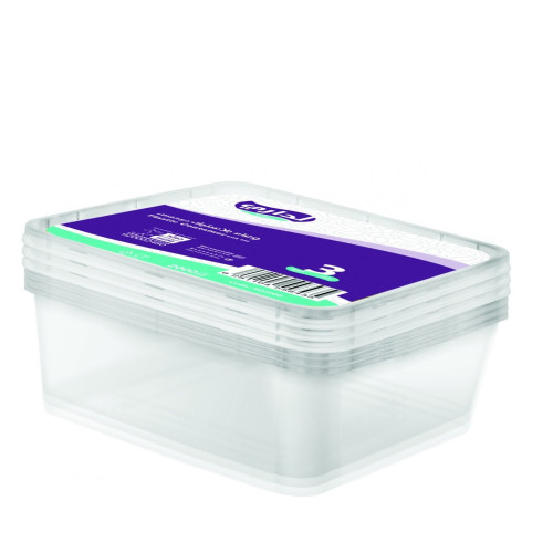 وعاء ميكرويف مربع1500ملم 80حبه/كرتون