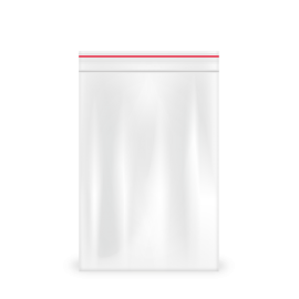 كيس ذاتي الإغلاق كبير بخط مميز