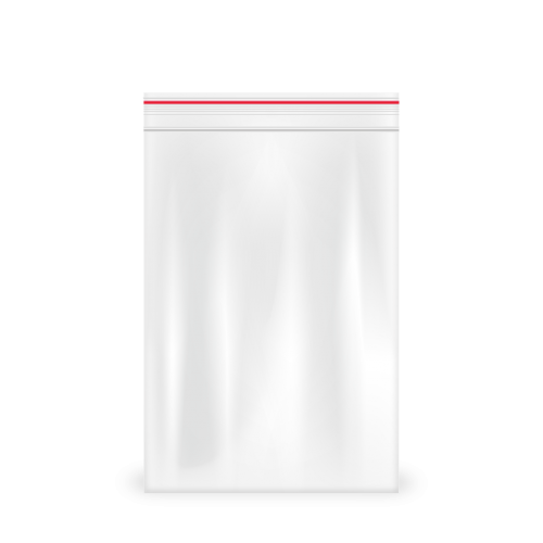 كيس ذاتي الإغلاق كبير بخط مميز