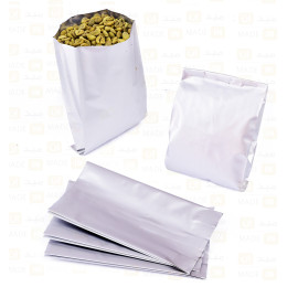 كيس قهوه250جرام فضي بدون فلتر تهوية