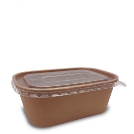 وعاء كرافت مستطيل750ملل/55مم 300حبه/كرتون