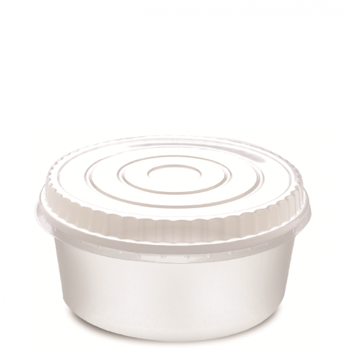 زبدية ورق ابيض بغطاء 32 انز-165مم200حبه/كرتون