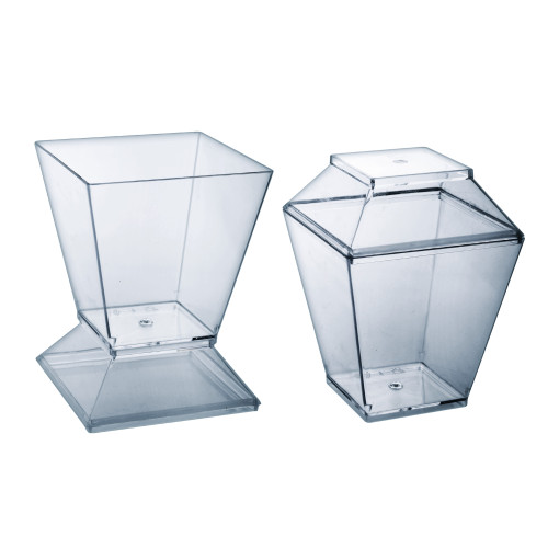 كوب حلى هرمي200ملم بغطاء240حبه/كرتون