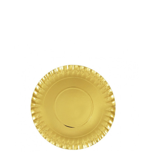 صحن ورق ذهبي دائري