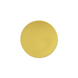 قاعدة كيك ذهبي دائري كبير