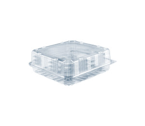 وعاء مربع شفاف18X1..