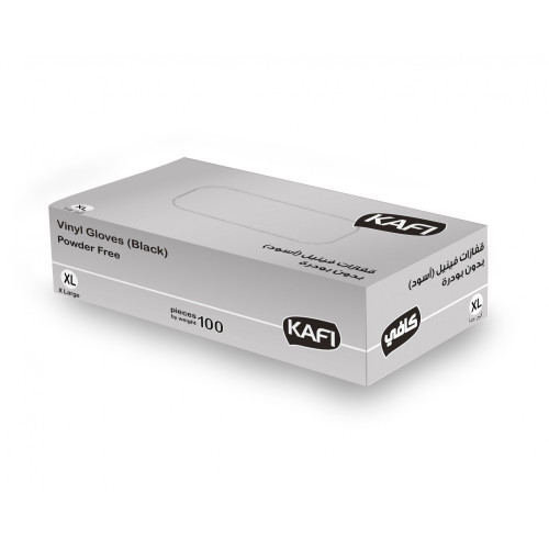 قفاز فنيل اسود كنان