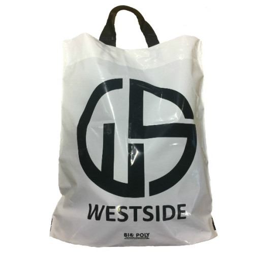 كيس تسوق PE بشريط بطية علوي وسفلي/كيلو 