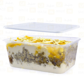 وعاء ميكرويف مستطيل1000ملم250حبه/كرتون