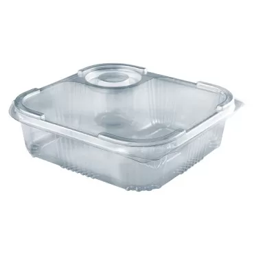 وعاء17.5X16.5X5سم شفاف وعلبة صوص220حبه/كرتون